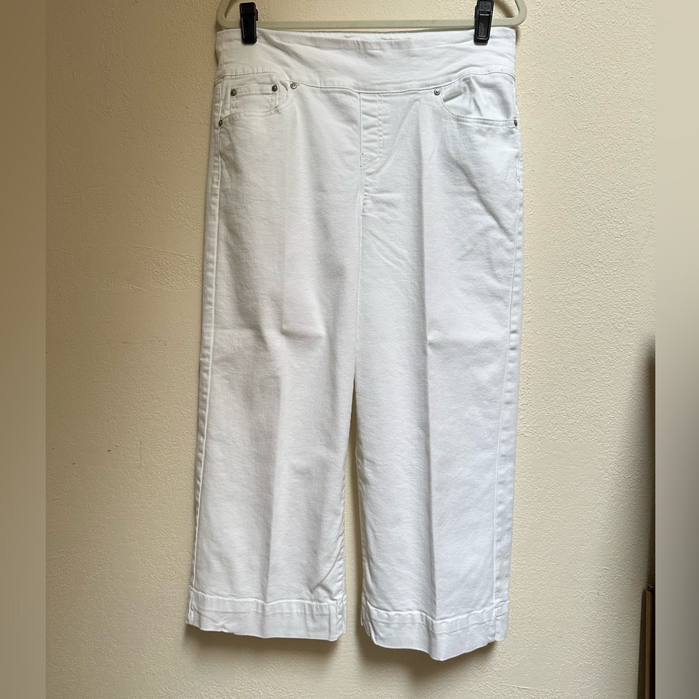 Style & Co. Crisp White Wide-Leg Crop Pants